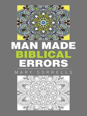 cover image of Man Made Biblical Errors
